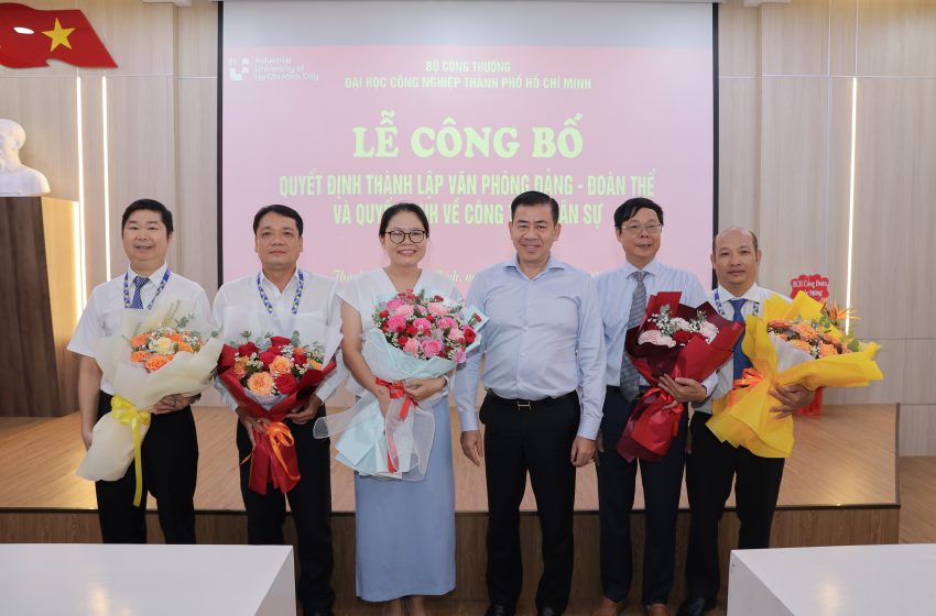  [27-03-2026] Lễ Công bố quyết định thành lập Văn phòng Đảng – Đoàn thể và quyết định về công tác nhân sự của Phòng Công tác chính trị và Hỗ trợ sinh viên, Phòng Quản lý Ký túc xá, Phòng dịch vụ