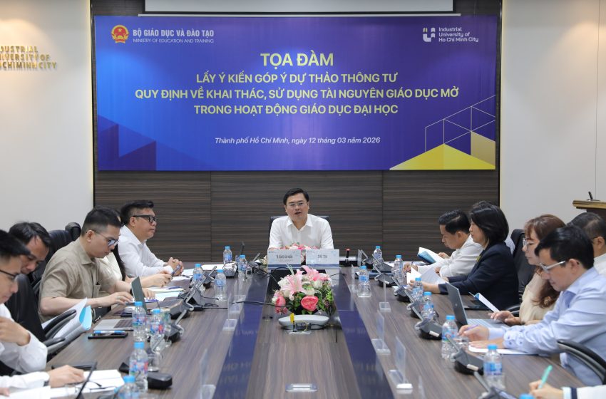  [12-03-2026] Tọa đàm lấy ý kiến góp ý dự thảo Thông tư quy định về khai thác, sử dụng tài nguyên giáo dục mở trong hoạt dộng giáo dục đại học